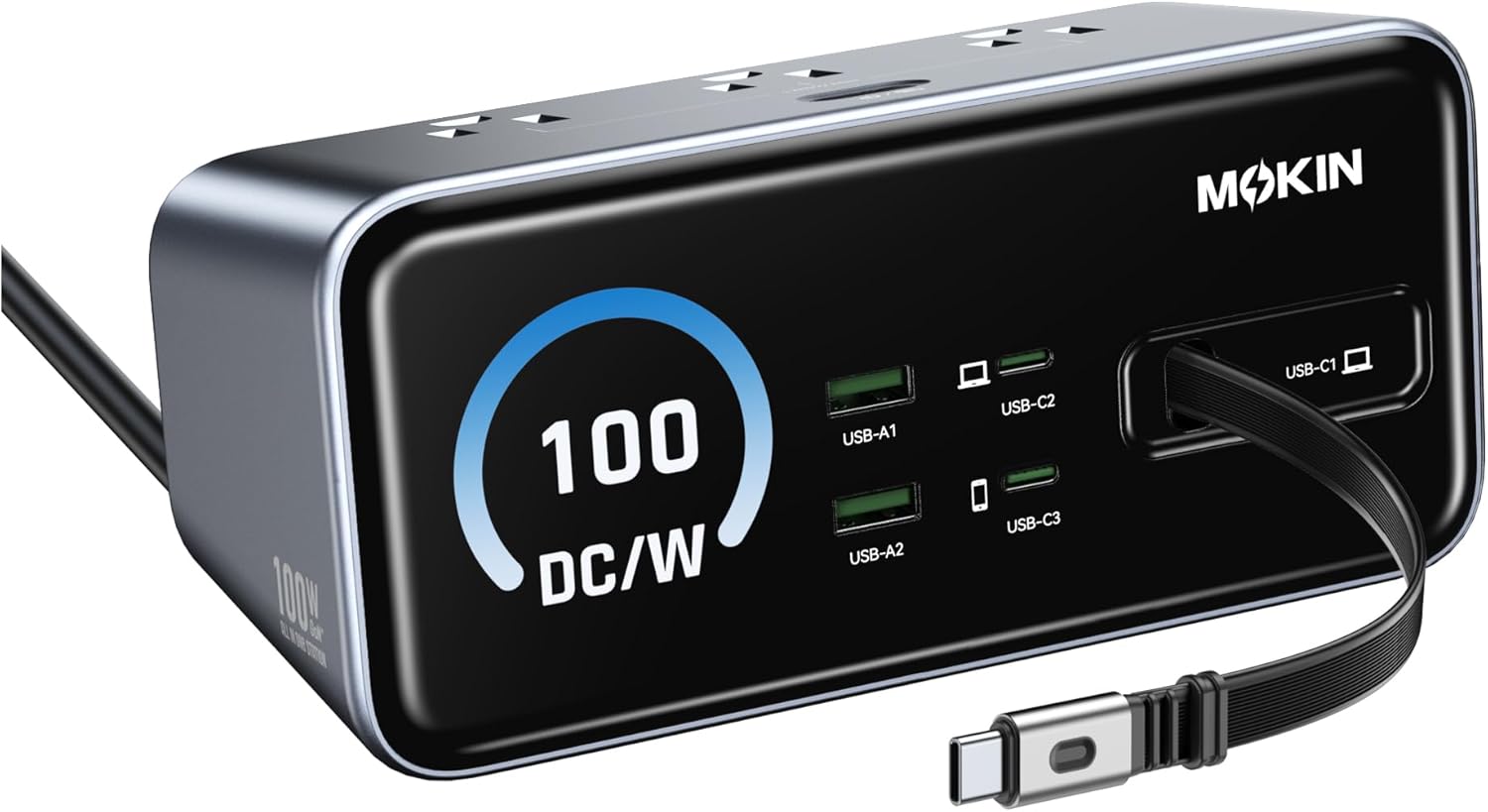 Laptop Accessories Images - 8-in-1 Charging Station: 3 USB-C, 2