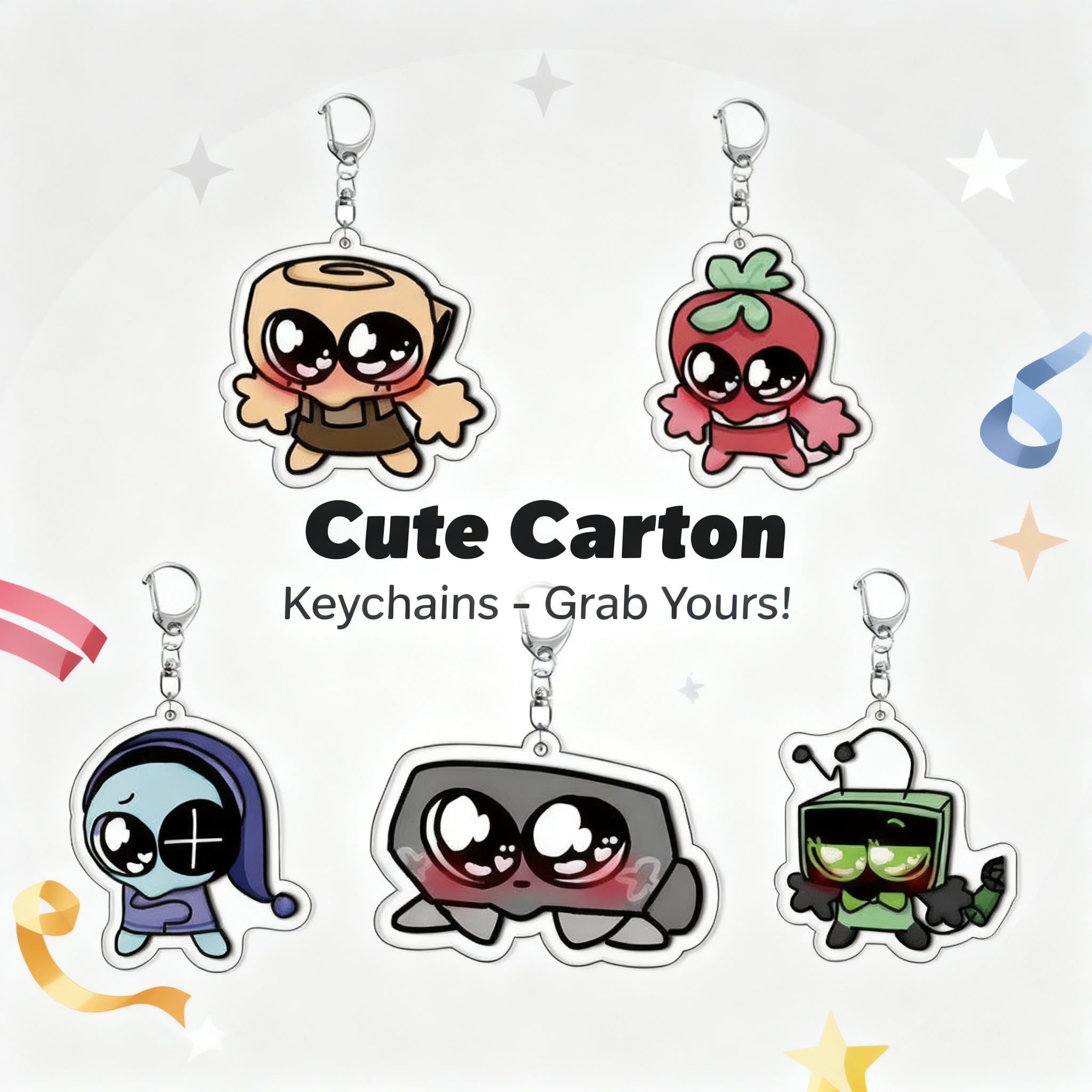 Laptop Accessories Gifts - Dandys World Plush Scraps Acrylic Keychain