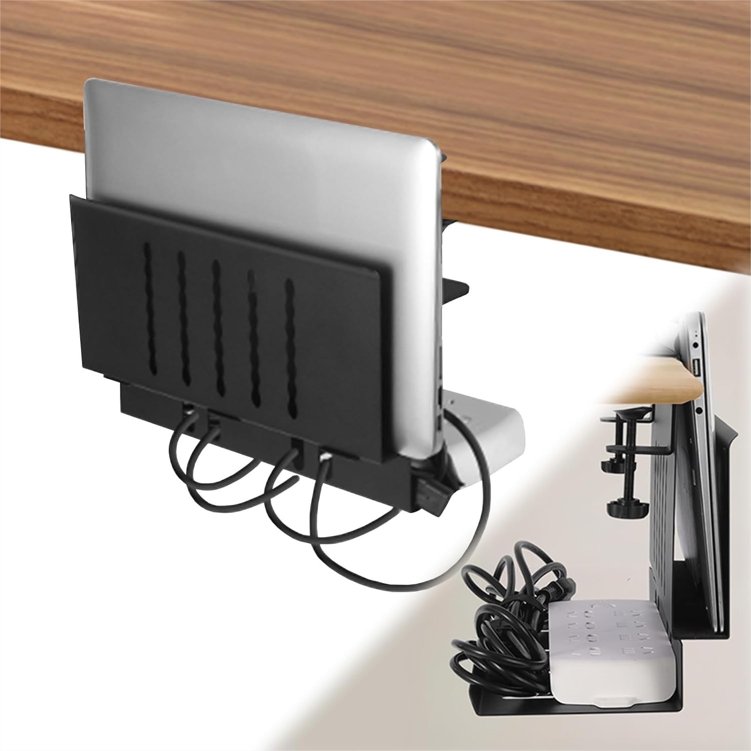 Laptop Accessories Images - Desk Side Laptop Holder with Cable