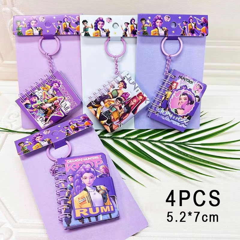 Laptop Accessories For Girls - 4PCS K-pop Mini Keychain Notebook set