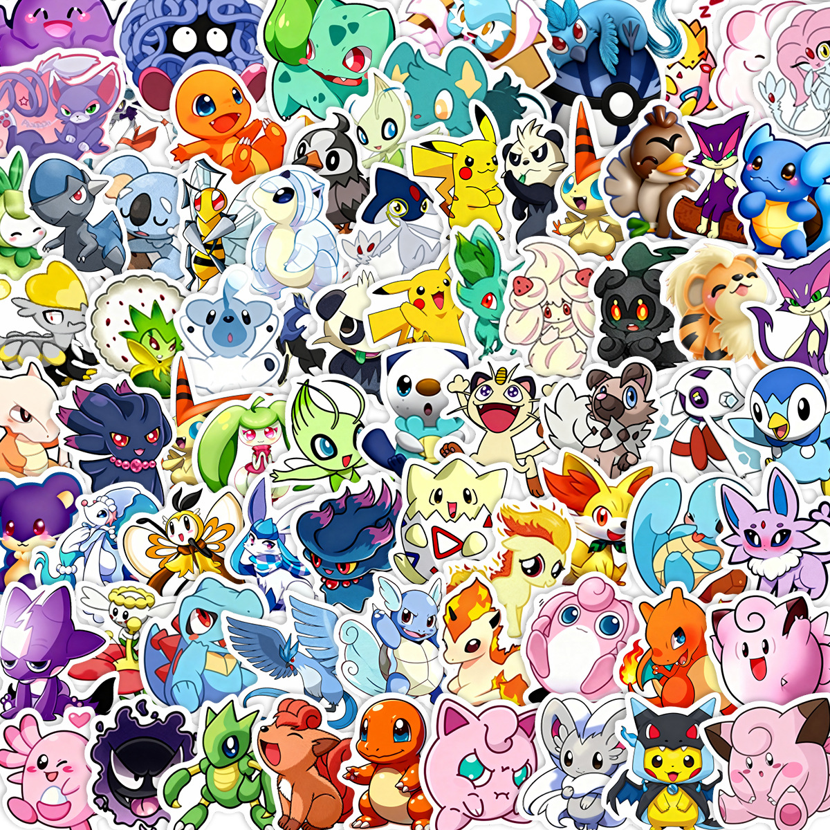 100/200pcs Pokemon Anime Stick - Laptop Accessories Gifts reseña y precio