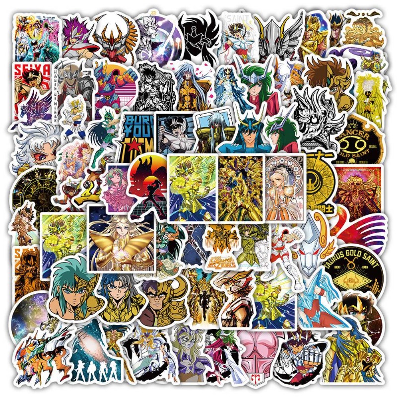 101Pcs Saint Seiya Anime Stick - Accessories Laptop reseña y precio