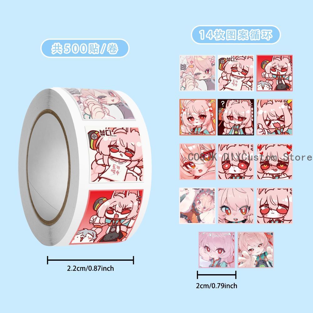 500Pc/Roll Anime Zenless Zone  - Laptop Accessories Gifts reseña y precio