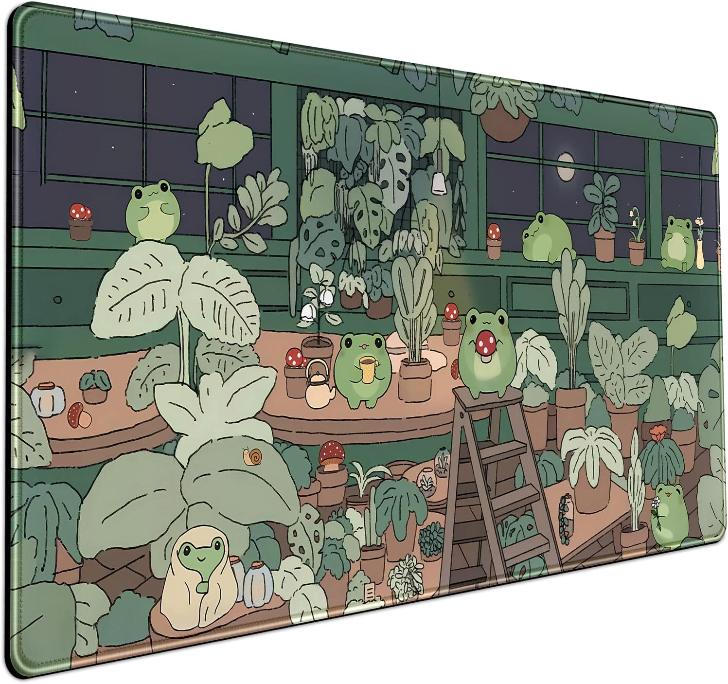 Cute Frog Mouse Pad Desk Mat,  - Laptop Accessories Images reseña y precio