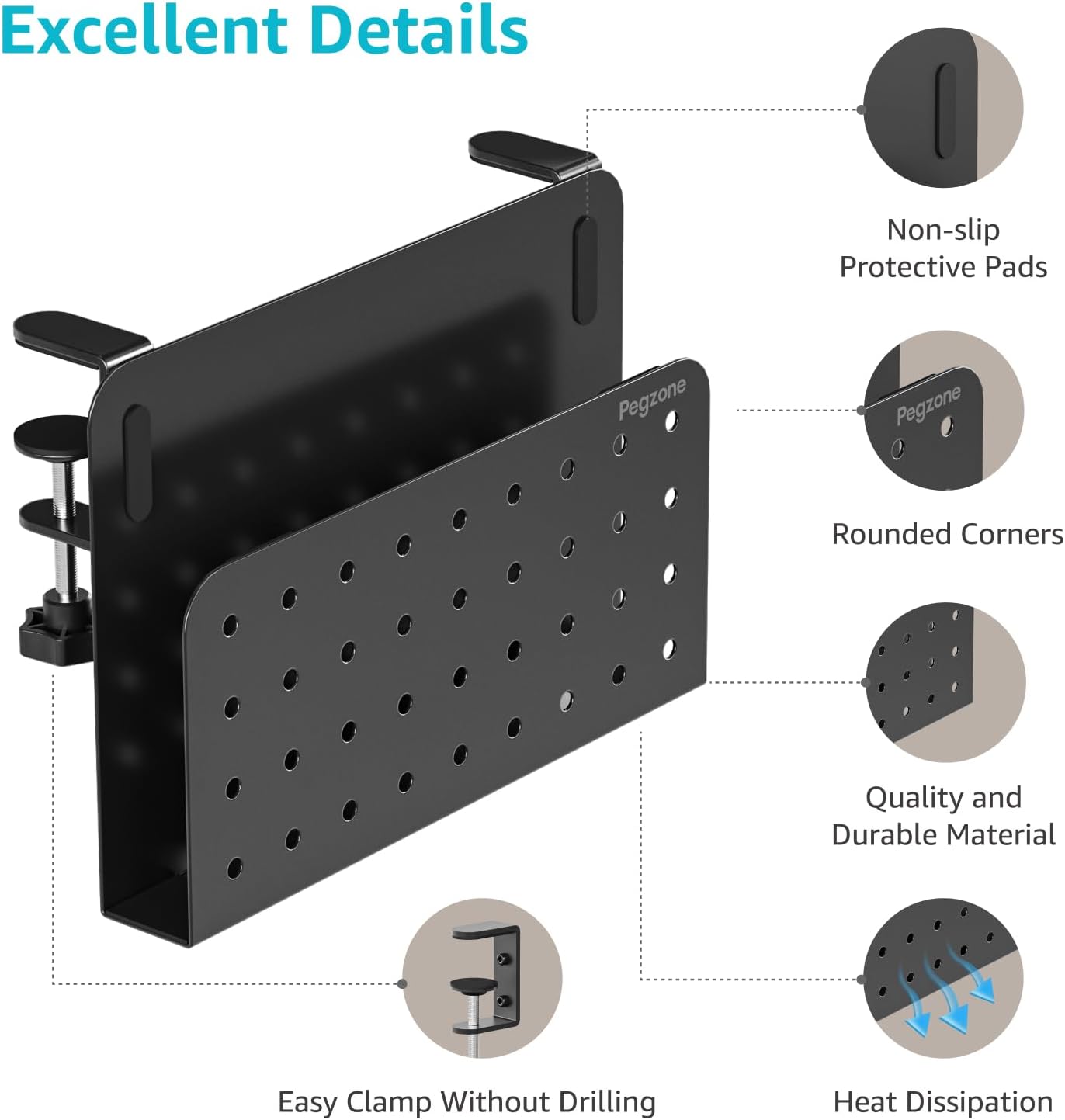 Desk Side Storage Organizer, N - Laptop Accessories Images reseña y precio
