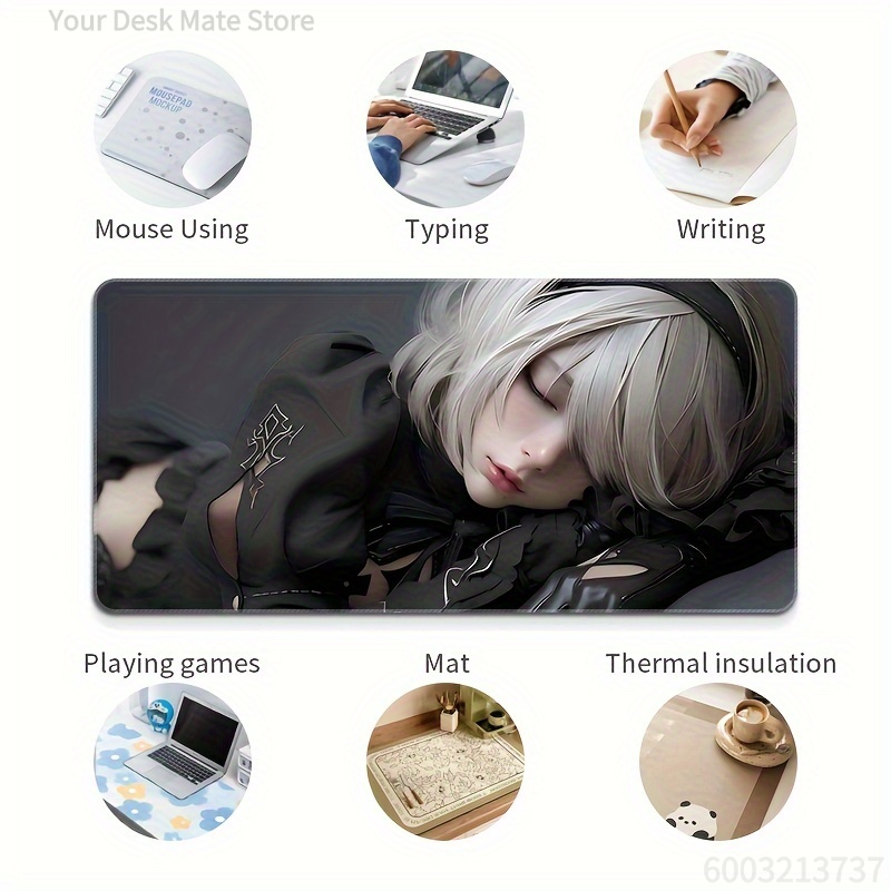 Short Hair Anime Girl Theme Mo - Laptop Accessories For Girls reseña y precio