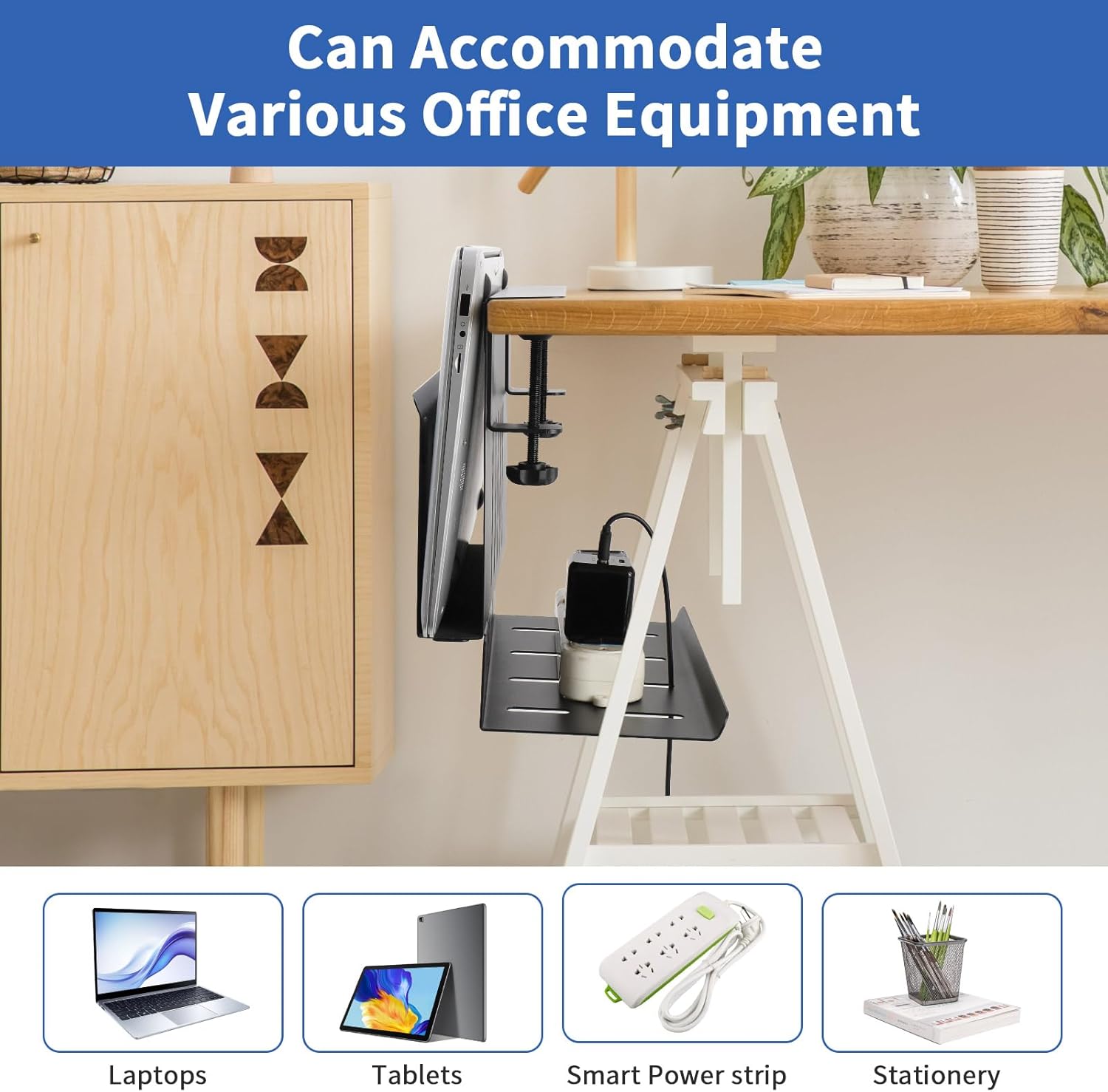 Desk Side Laptop Holder with C - Laptop Accessories Images reseña y precio