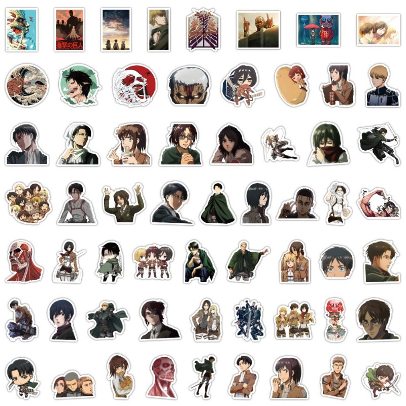 60Pcs Attack on Titan Anime St - Accessories Laptop reseña y precio