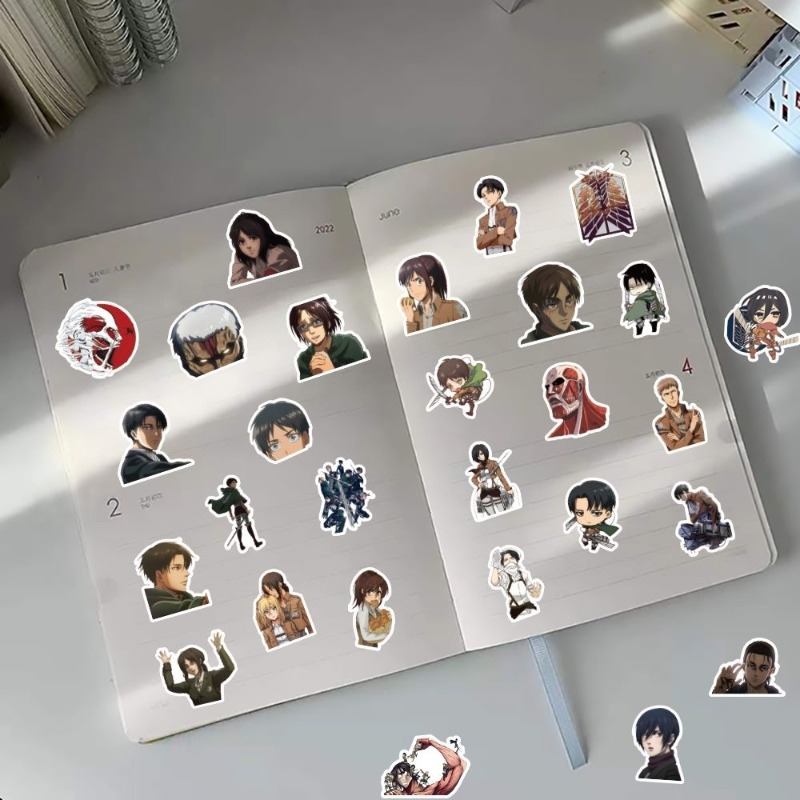 60Pcs Attack on Titan Anime St - Accessories Laptop reseña y precio