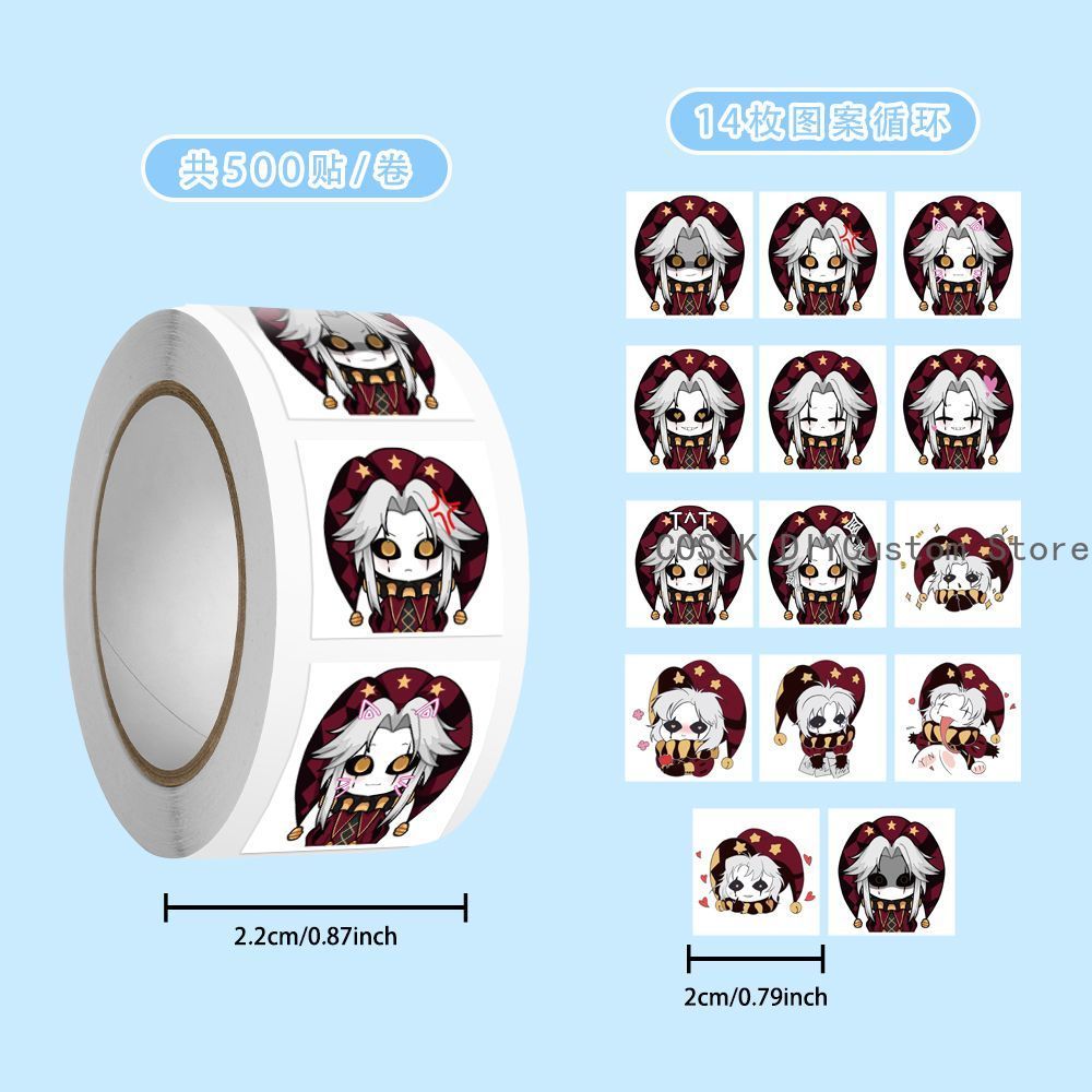 500Pc/Roll Anime Pierrot The F - Laptop Accessories Gifts reseña y precio