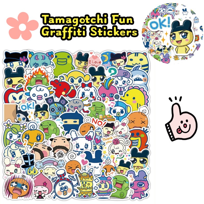 Japanese Tamagotchi Stickers E - Accessories Laptop reseña y precio