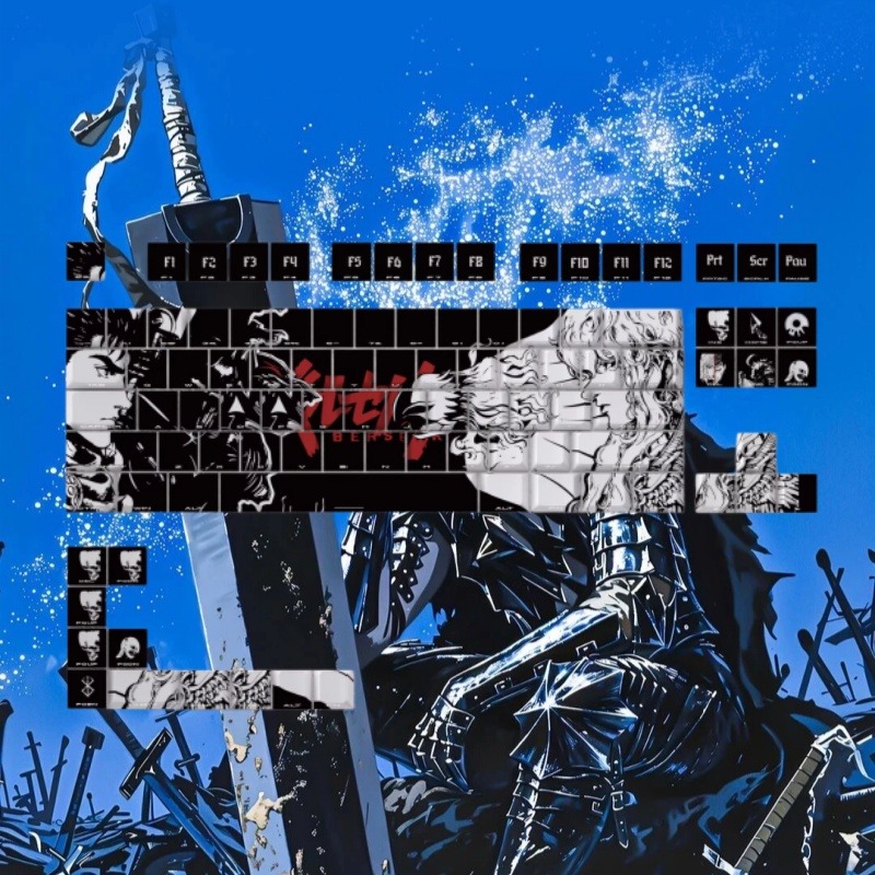 BERSERK Theme Anime Keycap 98  - Laptop Accessories Gifts reseña y precio