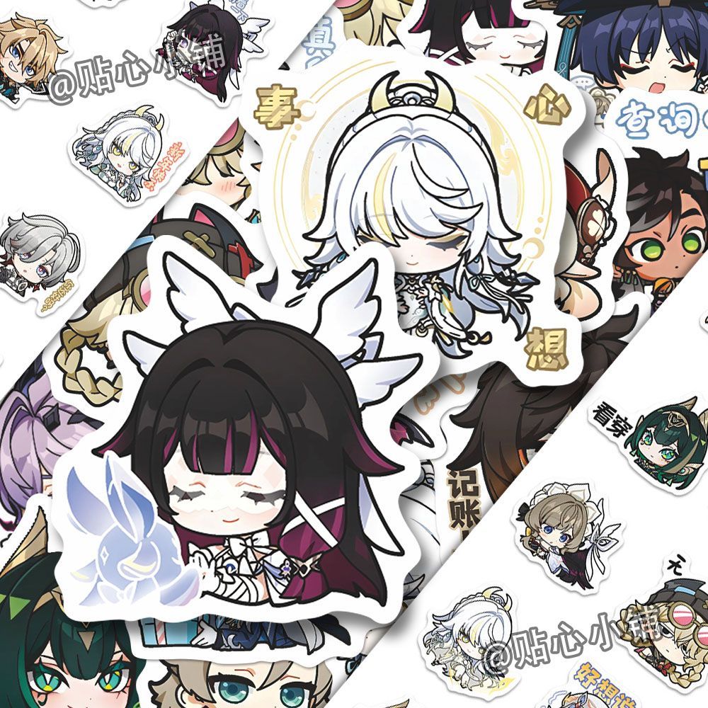 64PCS Genshin Impact Moon Maid - Accessories Laptop reseña y precio