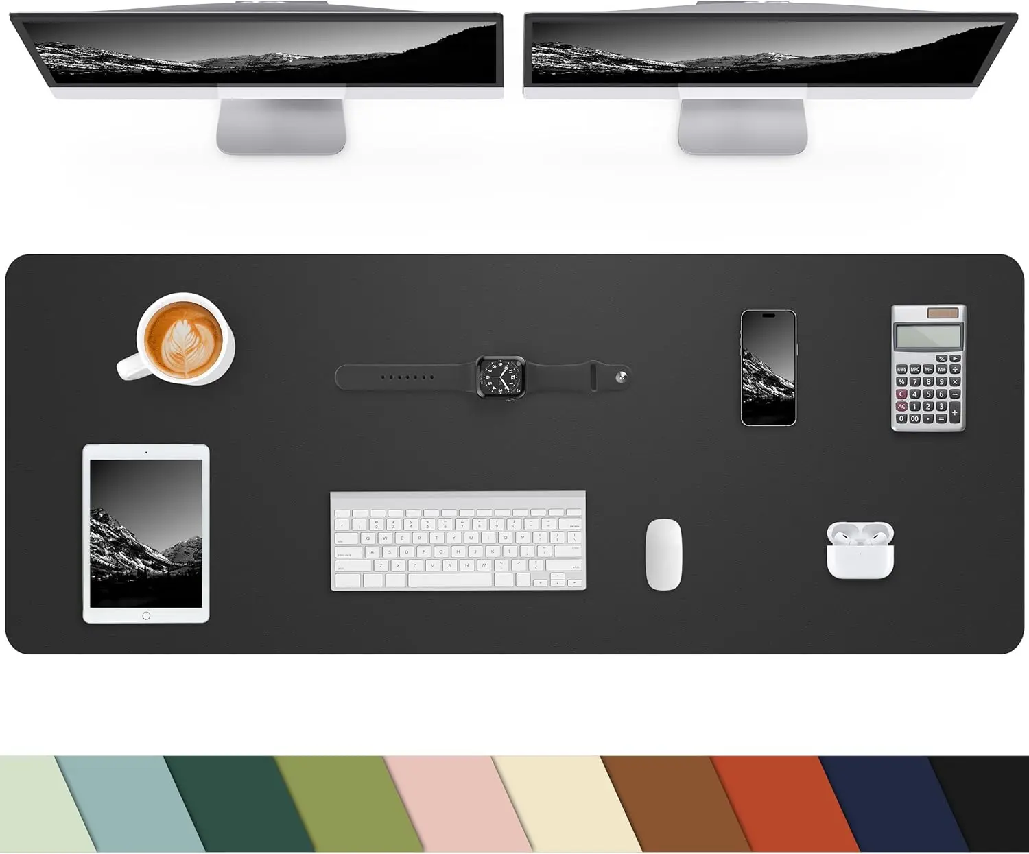 PU Leather Desk Pad Protector  - Laptop Accessories Images reseña y precio